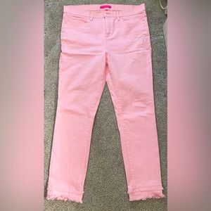 Lilly Pulitzer South Ocean High-Rise Jean EEUC - Calla Lilly Pink - Size 14